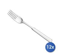 12x Forchette Da Tavola Casali In Acciaio Inox, Argento 20 cm