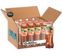12X Fuzetea Té Nero al Gusto Pesca con una Nota di Rosa Bottiglia Pet 400ml- Drink Summer 2023 [CAIYA® BOX da 12 Confezioni]