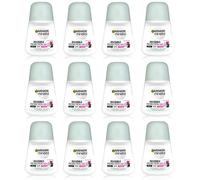 12x Garnier Mineral Invisible BWC deodorante antitraspirante roll on per donna