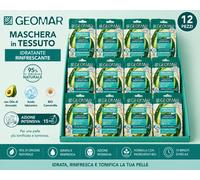 12x Geomar Maschera In Tessuto Rinfrescante con Acido Ialuronico (12 x 22 ml)