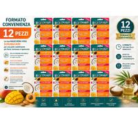 12x Geomar Maschera Viso Scrub Effetto Esfoliante e Rigenerante (15 ml x 12)