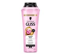 12x Gliss Kur Shampoo Liquid Silk 400ml Biancheria Secco Capelli Cura Spliss