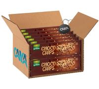 12X Gullon Choco Chips Golosi Biscotti Cookies con Gocce di Cioccolato Fondente 150g [CAIYA® BOX da 12 Confezioni]