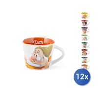 12x Home Tazze caffè Nani Pop Disney in new bone china decorata cc 90