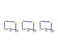 12X Indoor Pieghevole Calcio Pallone da Calcio Goal Post Net Set + Pompa p1402