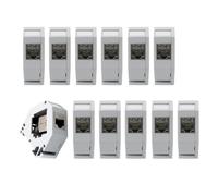 12x Keystone Cat8.1 Set Adattatore Guida DIN Modulo Cat8 RJ45 Femmina...