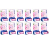 12x Labello Liposan Soft Rose Caring Lip Balm con estratto di rosa 12x5,5 ml ...