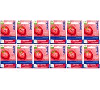 12x Labello Liposan Strawberry Shine Caring Lip Balm - Aroma Fragola VENDITOR...