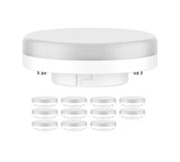 ledscom.de 12 pezzi lampadina GX53 LED, bianco caldo (2700 K), 4,2 W, 372lm, 96°, opaco