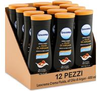 12x Leocrema Crema Fluida Corpo Olio Di Argan 400ml Idratante Pelle Morbida