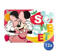 12x Lulabi Tovagliette Modello Minnie Happytimes Cm 45X30