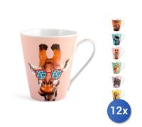 12x Mug Nbc Funny Animals Cc310 dsp H&H