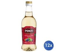 12x Multipack Aceto Ponti 500Ml Bianco Plastica