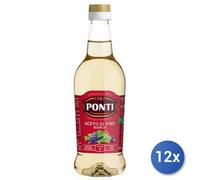 12x Multipack Aceto Ponti 500Ml Bianco Plastica