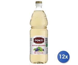 12x Multipack Aceto Ponti Pet Lt 1 Bianco Classico