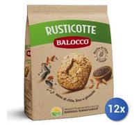 12x Multipack Balocco Biscotti Gr 700 Integrali Rusticotte