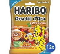 12x Multipack Caramelle Haribo Orsetti Oro Succo Gr 150