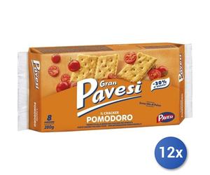 12x Multipack Crackers Gran Pavesi Pomodoro Gr 280