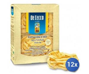 12x Multipack De Cecco Uovo Fettuccine Gr 250
