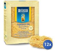 12x Multipack De Cecco Uovo Tagliolini Gr 250