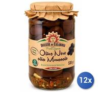 12x Multipack Delizie di Calabria Olive nere monacali gr. 530