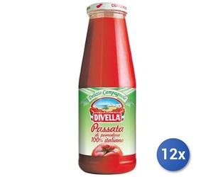 12x Multipack Divella Passata Pomodoro Gr 680