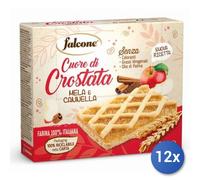 12x Multipack Falcone Crostata Mele Cannella Gr 60X4