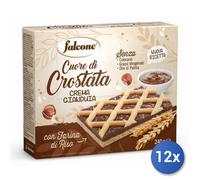 12x Multipack Falcone Crostata Riso Gianduia Gr 60X4