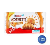 12x Multipack Ferrero Kinder Kornetti Albicocca Gr 252