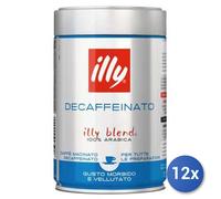 12x Multipack Illy Caffè Macinato Decafeinato Gr 250