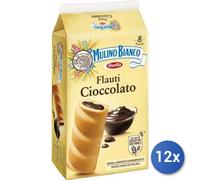 12x Multipack Mulino Bianco Flauti Cioccolataolato Gr 280