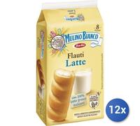 12x Multipack Mulino Bianco Flauti Latte Gr 280