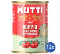 12x Multipack Mutti Doppio Concentrato Gr 140 Vaso