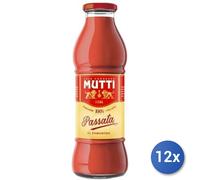 12x Multipack Mutti Passata Bottiglia Gr 700 Vetro