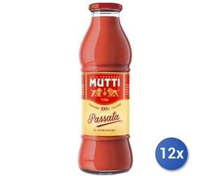 12x Multipack Mutti Passata Bottiglia Gr 700 Vetro