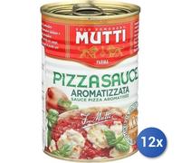12x Multipack Mutti Pizza Sauce Aroma Gr 400 Lattina