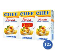 12x Multipack Panna Parmalat Chef Ml 125X3