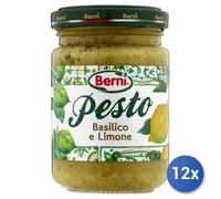 12x Multipack Pesto Berni Gr 135 Basilico + Limone