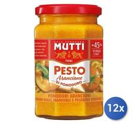 12x Multipack Pesto Mutti Gr 180 Arancione Con Peperoni