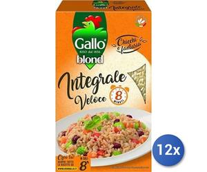 12x Multipack Riso Gallo Blond Integrale Kg 1