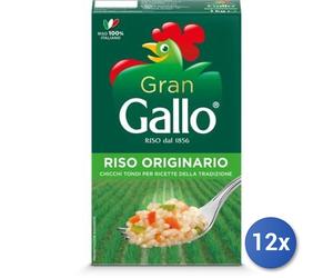 12x Multipack Riso Gallo Originario Kg 1
