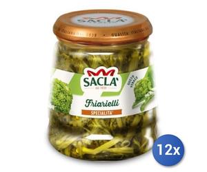 12x Multipack Sacla Friarielli Olio Gr 314