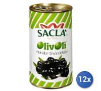 12x Multipack Sacla Olive Morate Latt Snocciol 330