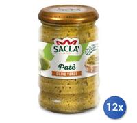 12x Multipack Sacla Pate Di Olive Verdi Gr 190