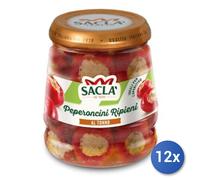 12x Multipack Sacla Peperoncini Ripieni Tonno Gr 280
