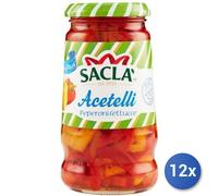 12x Multipack Sacla Peperoni Fettucce Gr 290