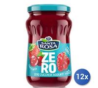 12x Multipack Santa Rosa Confettura Zero Zuccheri Frutti Rossa Gr 300