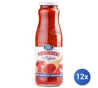 12x Multipack Santa Rosa Passata Bottiglia Gr 700 Vetro