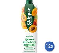 12x Multipack Skipper Succo Brik Lt 1 Albicocca Senza/Zuccheri