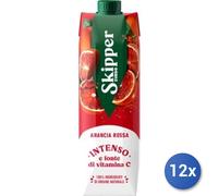 12x Multipack Skipper Succo Brik Lt 1 Arancia Rossa